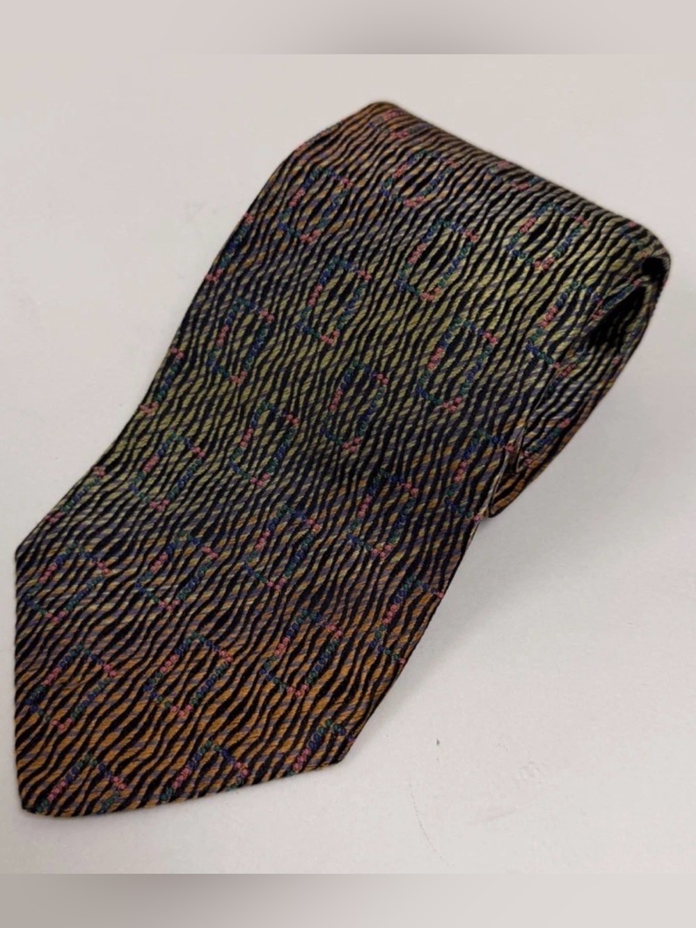 Missoni Cravatte Mens Silk Necktie Tie Multicolor  Made in Italy Faded